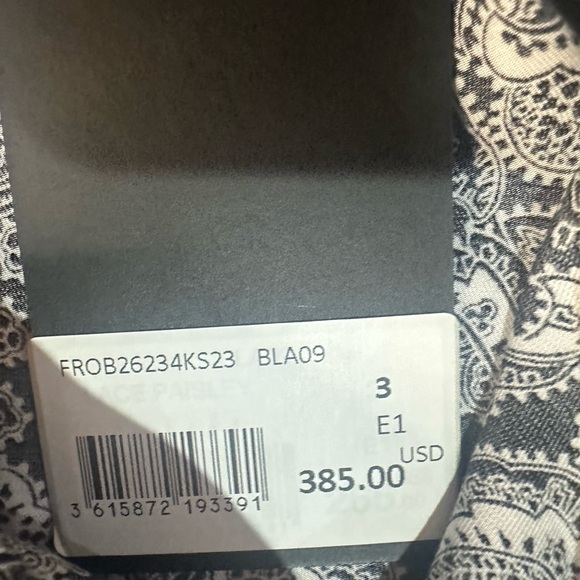 NWT SIZE M-L The Kooples Black and White Long Sleeve Dress - Picture 9 of 11